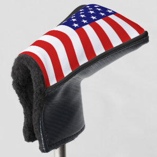 USA-Flaggenplan Golf Headcover