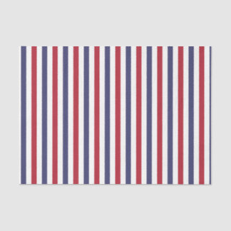 USA Flaggenrot und Flaggenblau-Schmalzstreifen Seidenpapier