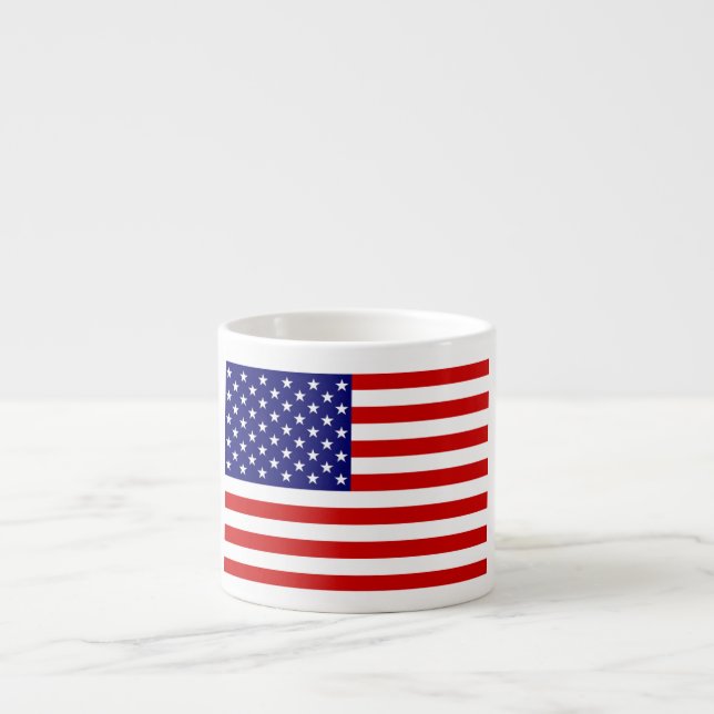 USA-Flaggenstaat Espressotasse (Vorderseite)