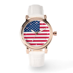 USA-Flaggenuhr Armbanduhr