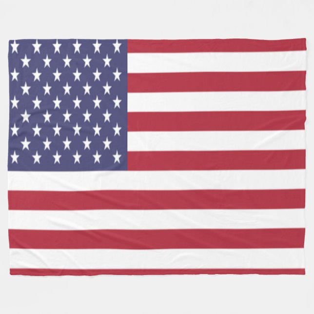 USA FLEECEDECKE (Vorderseite (Horizontal))