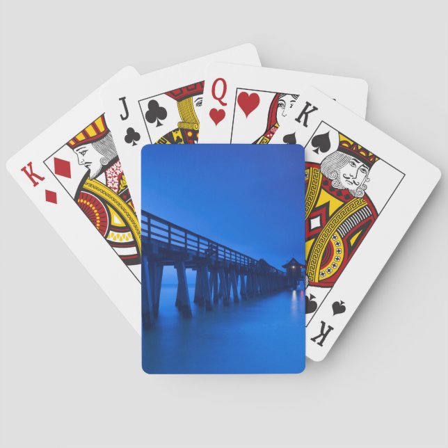 USA, Florida, Golfküste, Neapel, Neapel Pier Spielkarten (Rückseite)