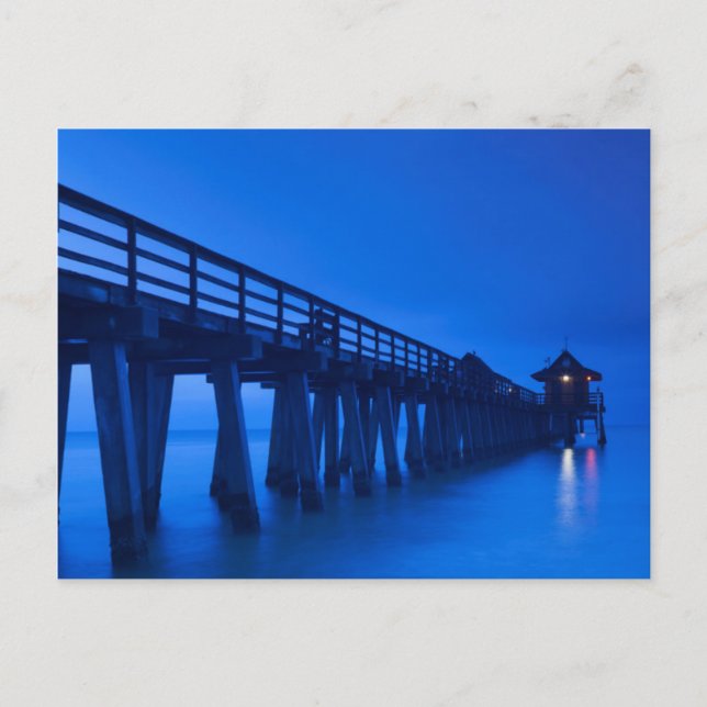 USA, Florida, Golfküste, Neapel, Pier von Neapel Postkarte (Vorderseite)