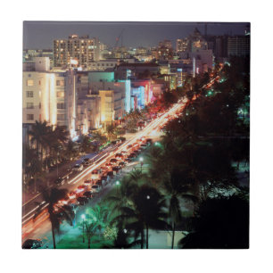 USA, Florida, Miami Beach, Ocean Drive, Art Deco 2 Fliese