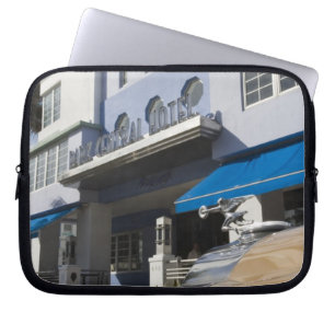 USA, Florida, Miami Beach: South Beach, Art Déco Laptopschutzhülle