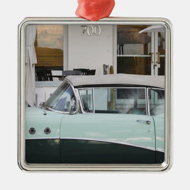 USA, Florida, Miami Beach: Südbeach, 1956 Ornament Aus Metall (Vorne)