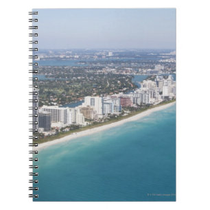 USA, Florida, Miami, Stadtbild mit Strand Notizblock