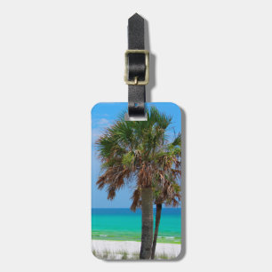 USA, Florida. Palmen an der smaragdgrünen Küste Gepäckanhänger