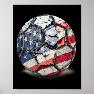 Usa Football Soccer Poster
