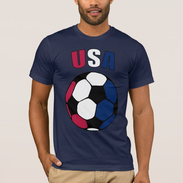 USA Footy (dunkel) T-Shirt (Vorderseite)