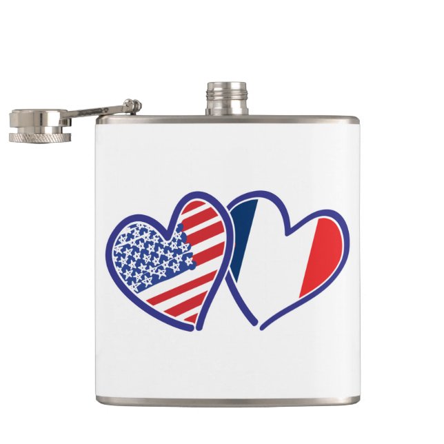 USA - Frankreich - Liebe Flachmann (Geöffnet)