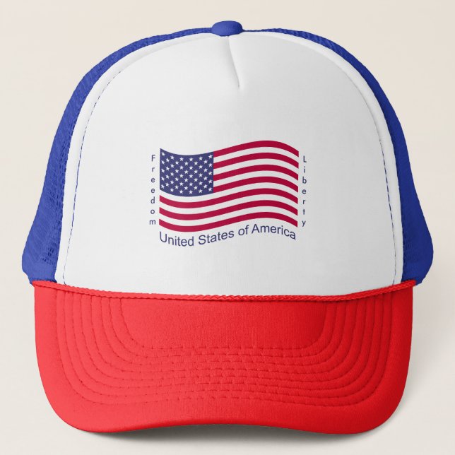 USA - Freiheit - Freiheit Truckerkappe (Vorderseite)