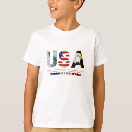 "USA - Freiheit ist ein Staat des Geistes" T-Shirt