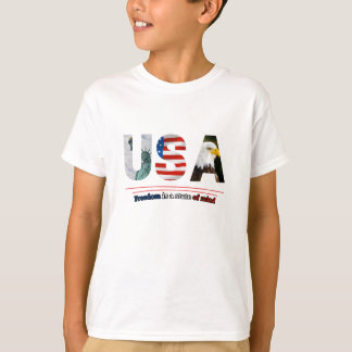 "USA - Freiheit ist ein Staat des Geistes" T-Shirt