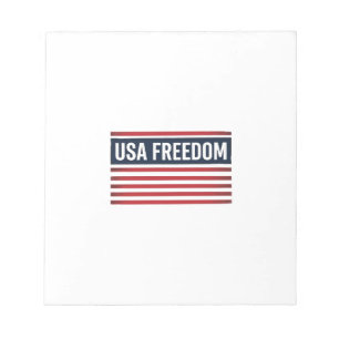 USA-Freiheit patriotischer Flaggenstil Vektor Desi Notizblock