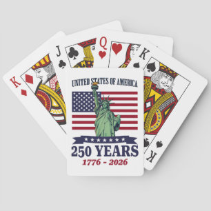 USA Freiheitsstatue 250 Jahre 1776-2026 Spielkarten