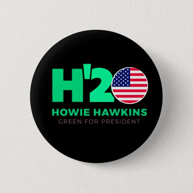 USA für Howie Hawkins 2020 Button (Vorderseite)