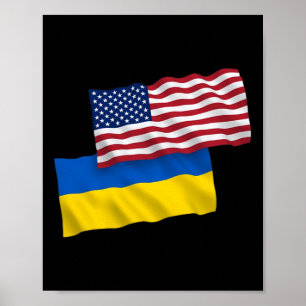Usa Für Ukraine - Ukraine Starke Kleidung Poster