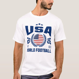 USA Fußball 2026 Fan-Ausrüstung - Weltfußball T-Shirt