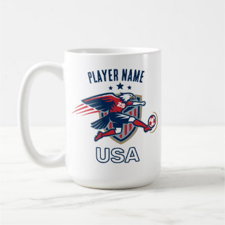 USA Fußball Adler Nationalmannschaft Patriotische  Kaffeetasse