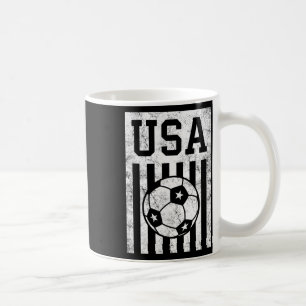 Usa Fußball Amerikanische Flagge Frauen Männer Kin Kaffeetasse