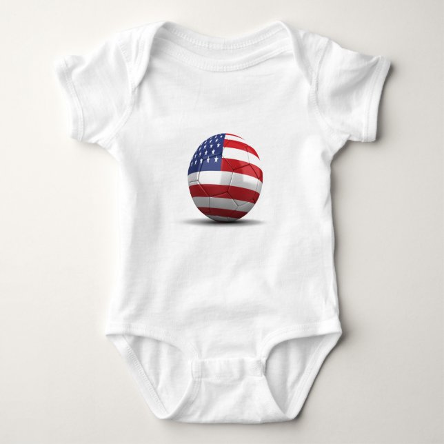 USA-Fußball Baby Strampler (Vorderseite)