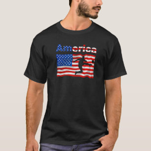 USA Fußball-Ball Flag American Flag Football T-Shirt