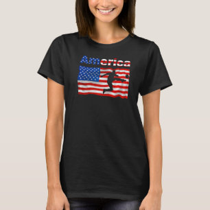 USA Fußball-Ball Flag American Flag Football T-Shirt