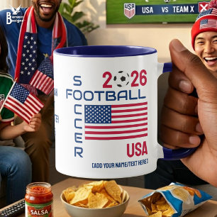 USA Fußball Custom 2026 JEDES JAHR Tasse