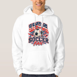 USA Fußball Fan Hoodie – Patriotischer amerikanisc