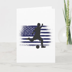 USA Fußball Fan Trikot Hemd Amerikanische Flagge Karte