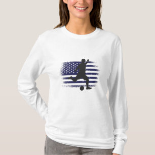 USA Fußball Fan Trikot Hemd Amerikanische Flagge T-Shirt