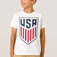 Usa Fußball Frontck Wappen Weiß Usmnt Offiziell L