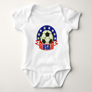 USA-Fußball Futbol Baby Strampler