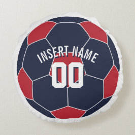 USA Fußball Name Rundes Kissen