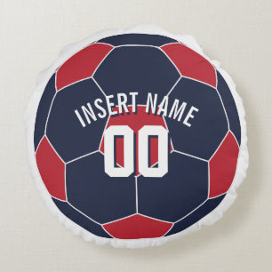 USA Fußball Name Rundes Kissen