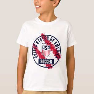 Usa Fußball Retro-Farbe Heather Uswnt Offiziell li T-Shirt