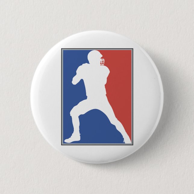 USA-Fußball-Spieler-T - Shirts und Geschenke Button (Vorderseite)