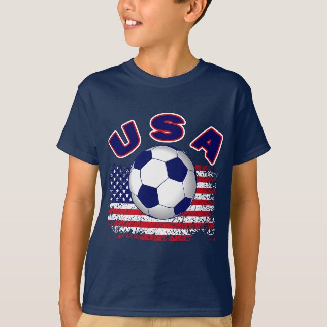 USA-FUSSBALL T-Shirt (Vorderseite)