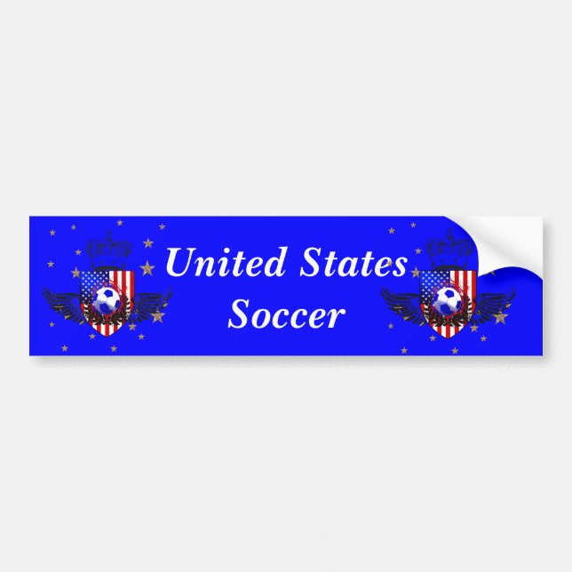 USA-Fußball-T - Shirts und -geschenke Autoaufkleber (Vorne)