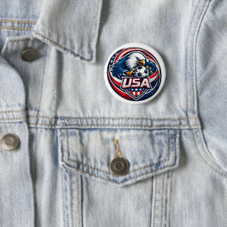 USA-Fußballturnier-Rundbutton Button