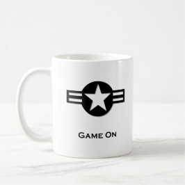 USA Game On Black Kaffeetasse