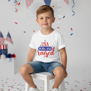 USA Geboren und Aufgehoben 4. Juli T - Shirt für K