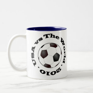 USA gegen die Welt 2010 Zweifarbige Tasse