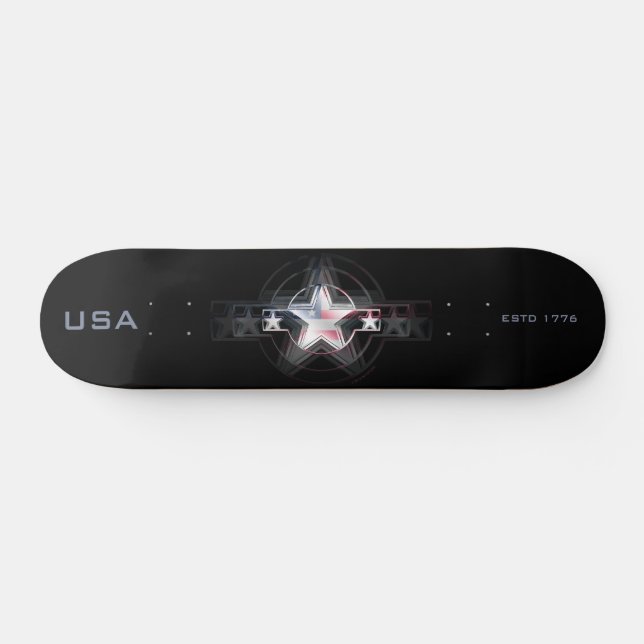 USA GEGR. 1776 SKATEBOARD (Horizontal)