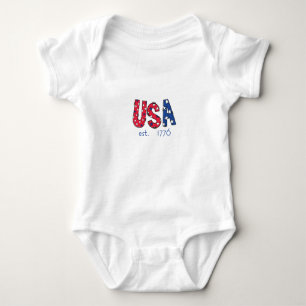 USA Gegründet 1776 Amerikanisches 250-jähriges Jub Baby Strampler