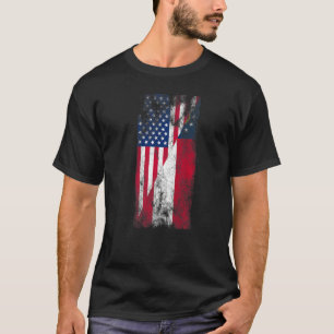 Usa Georgia Flaggen USA Georgi T-Shirt