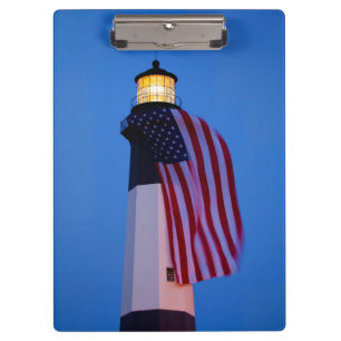 USA, Georgia, Tybee Island, Flagge weht 2 Klemmbrett
