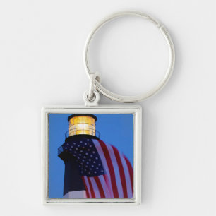 USA, Georgia, Tybee Island, Flagge weht 2 Schlüsselanhänger