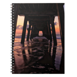 USA, Georgien, Tybee Island, Pier auf Tybee Island Notizblock